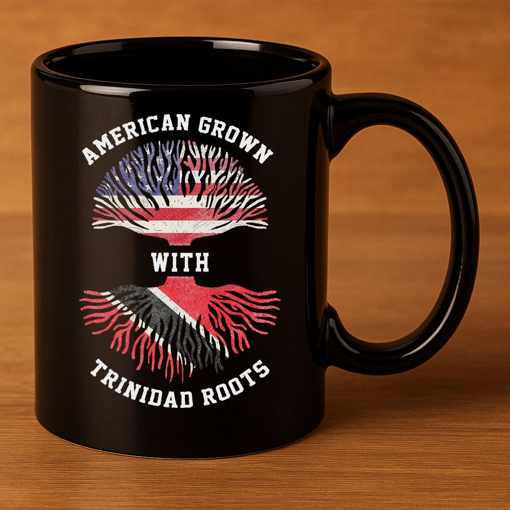 Trinidad Roots American Grown Trinidad Gift 11oz C Handle Ceramic Mug