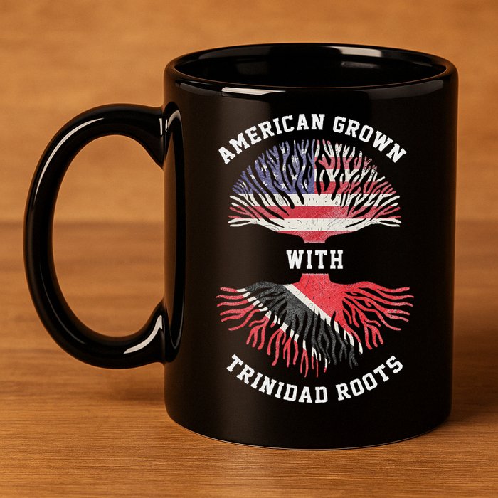 Trinidad Roots American Grown Trinidad Gift 11oz C Handle Ceramic Mug