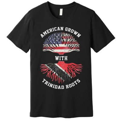 Trinidad Roots American Grown Trinidad Gift Premium T-Shirt
