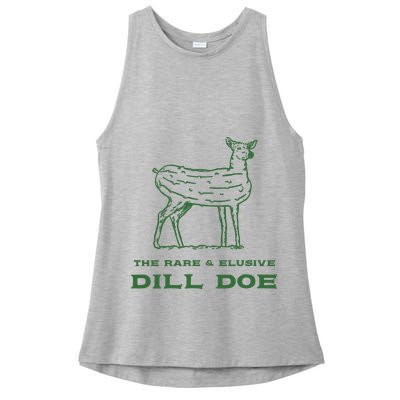 The Rare And Elusive Dill Doe Ladies PosiCharge Tri-Blend Wicking Tank
