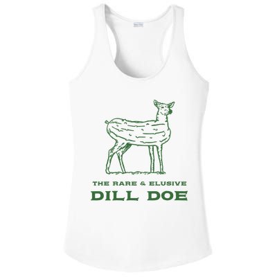 The Rare And Elusive Dill Doe Ladies PosiCharge Competitor Racerback Tank