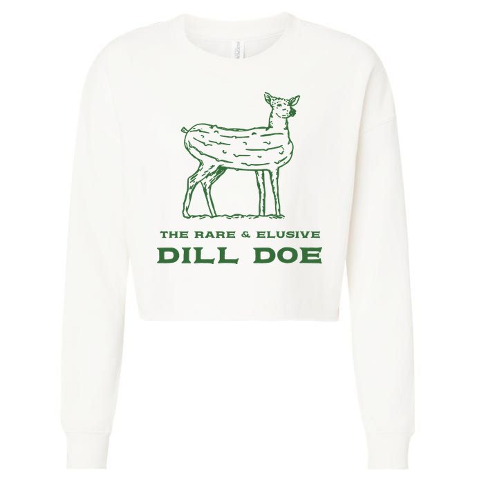 The Rare And Elusive Dill Doe Cropped Pullover Crew
