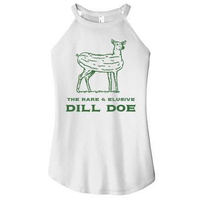 The Rare And Elusive Dill Doe Women's Perfect Tri Rocker Tank