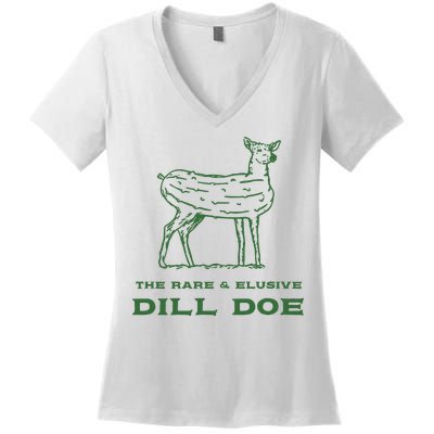 The Rare And Elusive Dill Doe Women's V-Neck T-Shirt