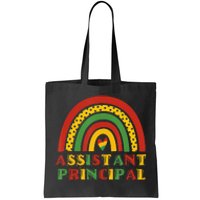 Teacher Rainbow Assistant Principal Black History Month Tote Bag