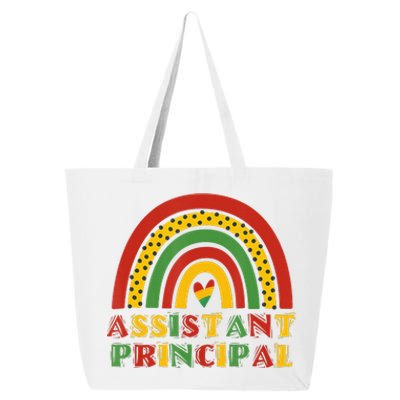 Teacher Rainbow Assistant Principal Black History Month 25L Jumbo Tote