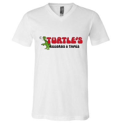 Turtle’S Records And Tapes V-Neck T-Shirt