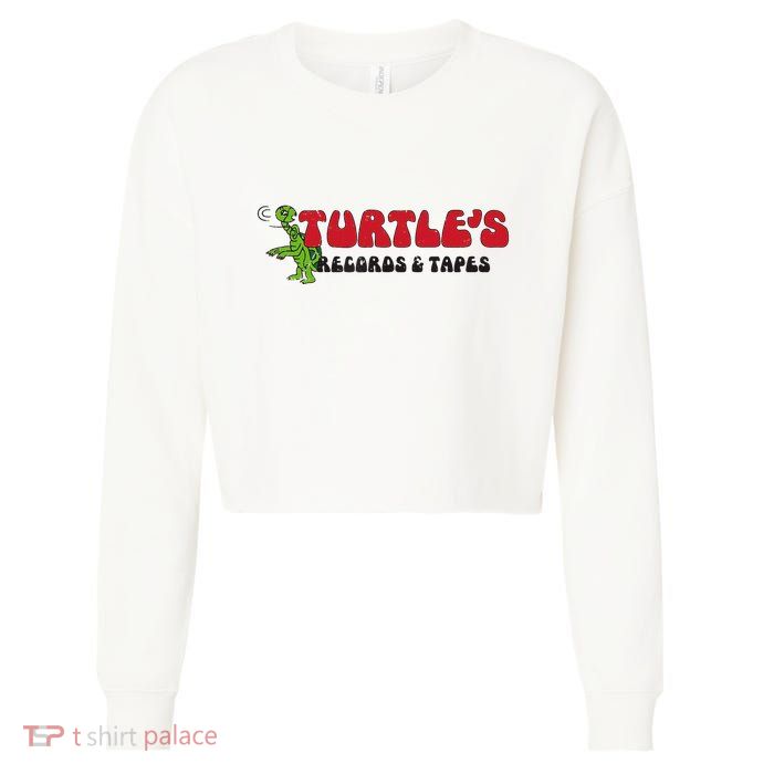 Turtle’S Records And Tapes Cropped Pullover Crew