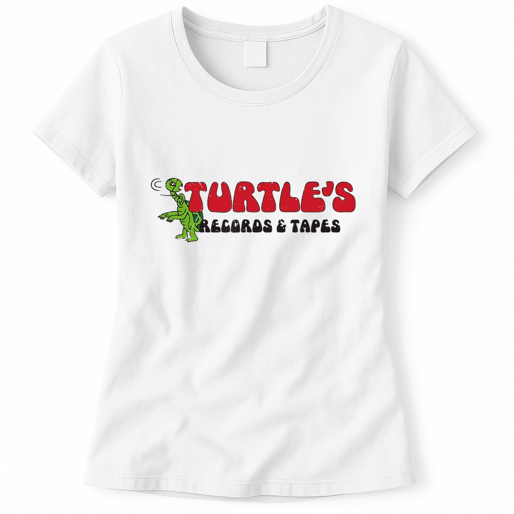 Turtle’S Records And Tapes Womens T-Shirt