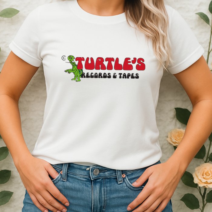 Turtle’S Records And Tapes Womens T-Shirt