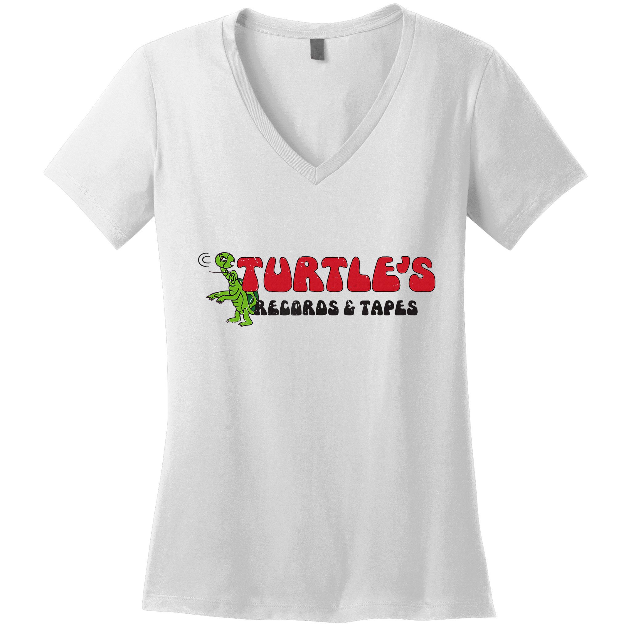 Turtle’S Records And Tapes Women's V-Neck T-Shirt
