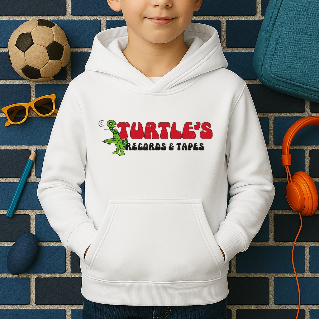 Turtle’S Records And Tapes Kids Hoodie