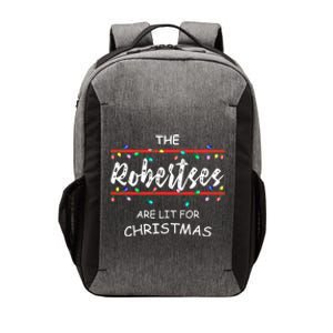 The Robertses Are Lit For Christmas Family Christmas Design Cute Gift Vector Backpack