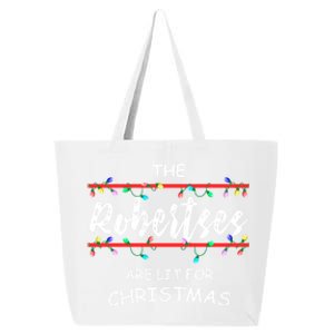 The Robertses Are Lit For Christmas Family Christmas Design Cute Gift 25L Jumbo Tote