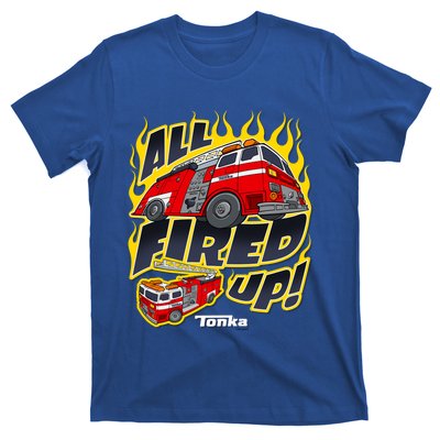 Tonka Rescue All Fired Up! Fire Truck Flames Logo Gift T-Shirt