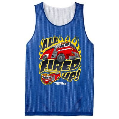 Tonka Rescue All Fired Up! Fire Truck Flames Logo Gift Mesh Reversible Basketball Jersey Tank