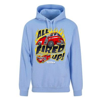 Tonka Rescue All Fired Up! Fire Truck Flames Logo Gift Unisex Surf Hoodie