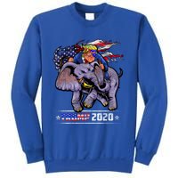 Trump Riding An Elephant Funny Republicans Trump Support Gift Sweatshirt