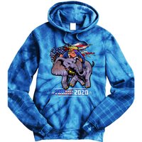 Trump Riding An Elephant Funny Republicans Trump Support Gift Tie Dye Hoodie