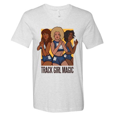 Track Girl Magic V-Neck T-Shirt