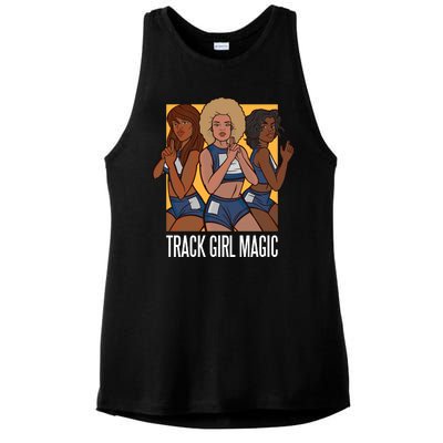 Track Girl Magic Ladies PosiCharge Tri-Blend Wicking Tank