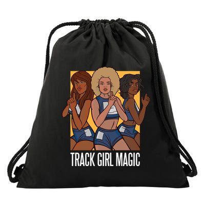 Track Girl Magic Drawstring Bag