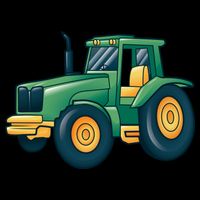 Tractor 7-Panel Snapback Hat