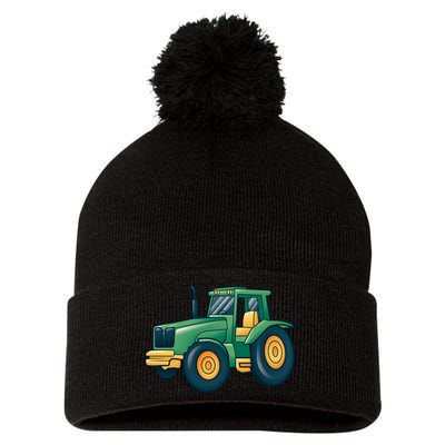 Tractor Pom Pom 12in Knit Beanie