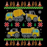 Tractors And Bulldozers Ugly Christmas Sweater Cooling Performance Crew T-Shirt