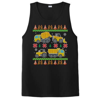 Tractors And Bulldozers Ugly Christmas Sweater PosiCharge Competitor Tank