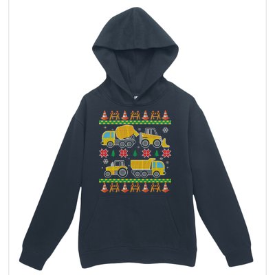 Tractors And Bulldozers Ugly Christmas Sweater Urban Pullover Hoodie