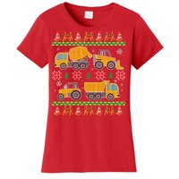 Tractors And Bulldozers Ugly Christmas Sweater Women's T-Shirt