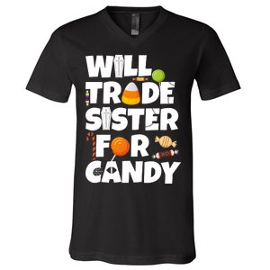 Trade My Sister For Candy V-Neck T-Shirt