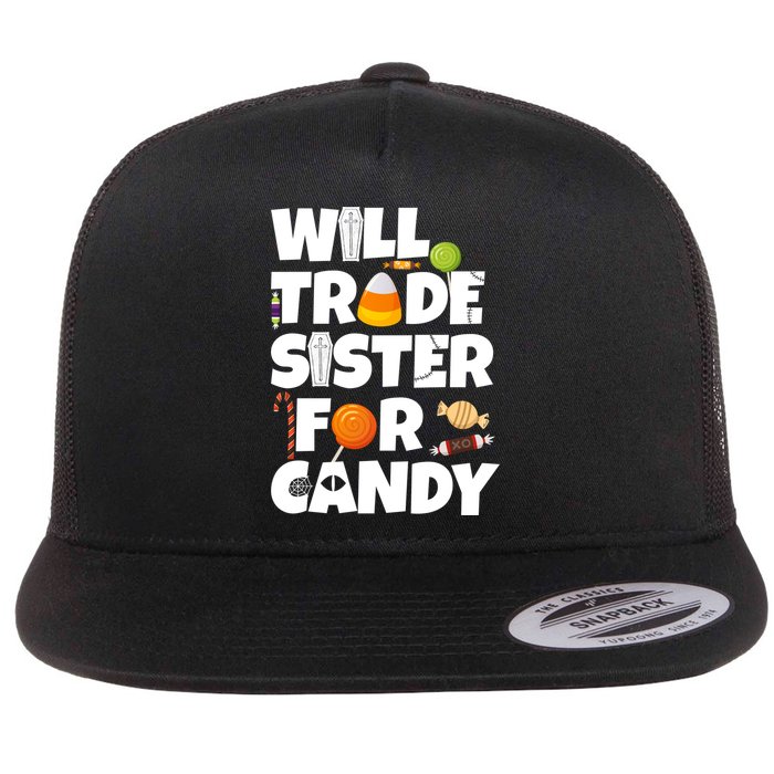 Trade My Sister For Candy Flatbill Hat