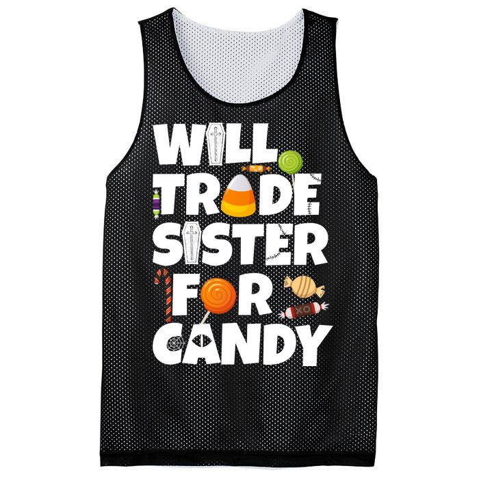 Trade My Sister For Candy Mesh Reversible Basketball Jersey Tank