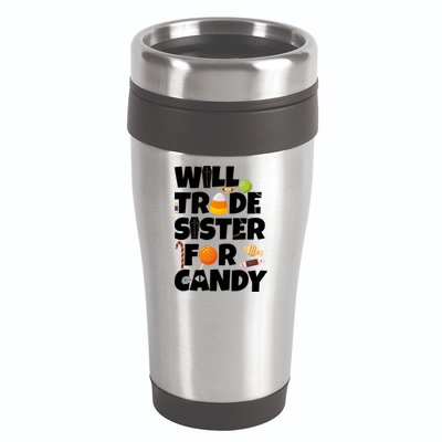 Trade My Sister For Candy 16oz Travel Tumbler