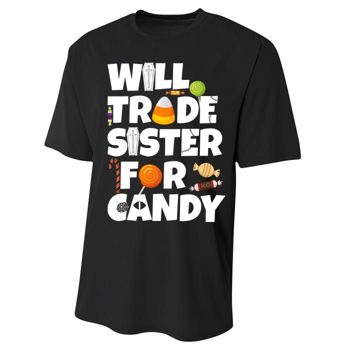 Trade My Sister For Candy Performance Sprint T-Shirt