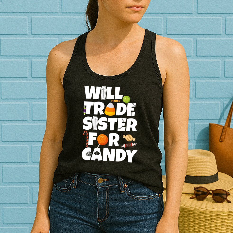 Trade My Sister For Candy Womens Tank Top