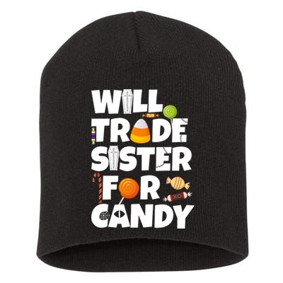 Trade My Sister For Candy Short Acrylic Beanie