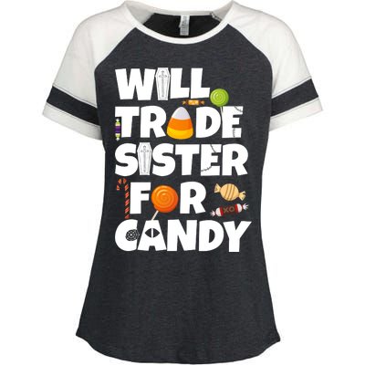 Trade My Sister For Candy Enza Ladies Jersey Colorblock Tee