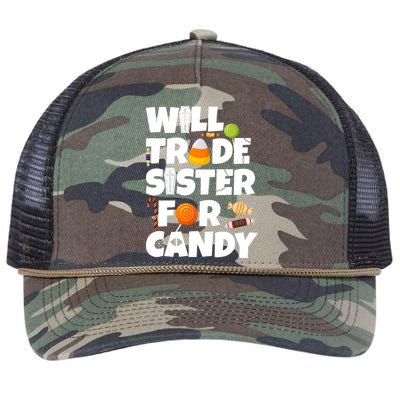 Trade My Sister For Candy Retro Rope Trucker Hat Cap