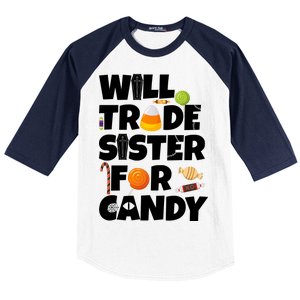 Trade My Sister For Candy Baseball Sleeve Shirt