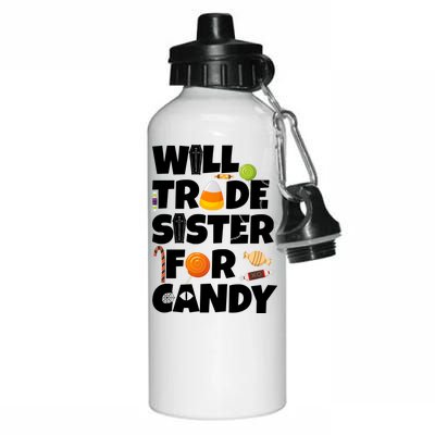 Trade My Sister For Candy Aluminum Water Bottle