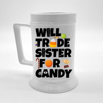 Trade My Sister For Candy Beer Stein