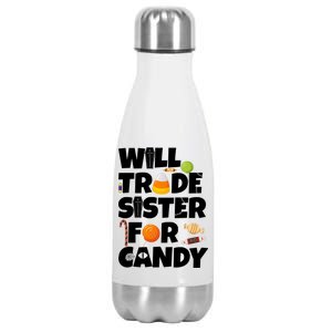 Trade My Sister For Candy Stainless Steel Insulated Water Bottle