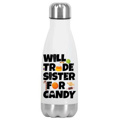 Trade My Sister For Candy Stainless Steel Insulated Water Bottle