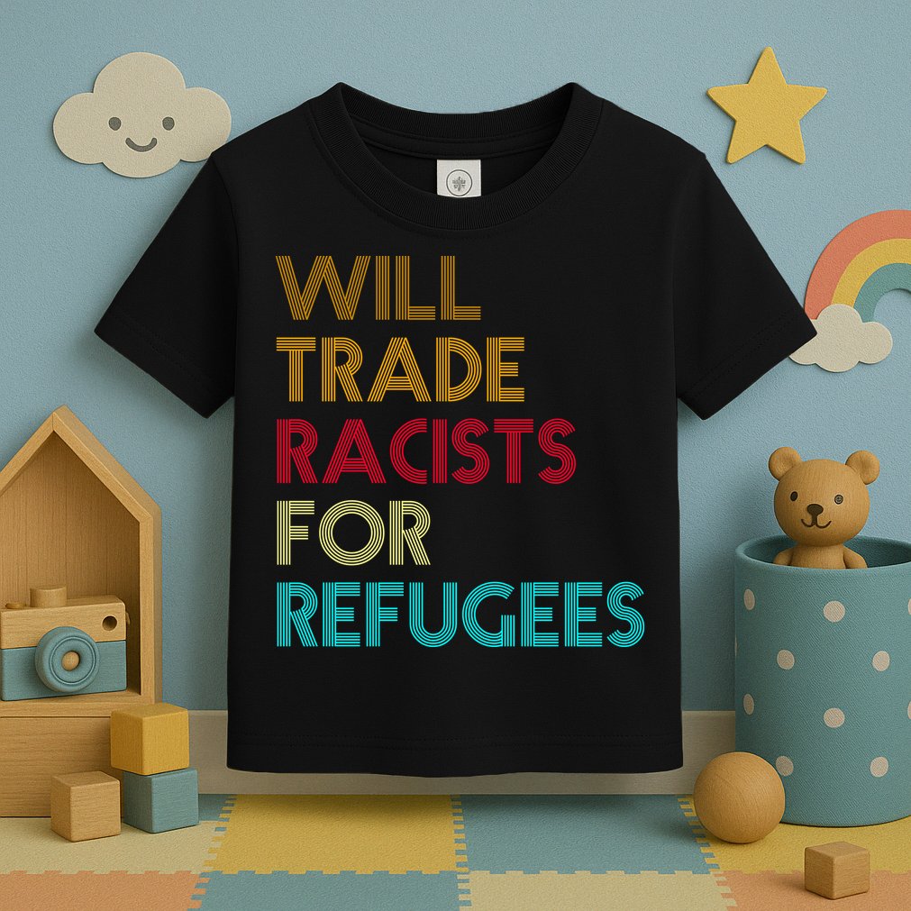 Trade Racists For Refugees Funny Political Toddler T-Shirt