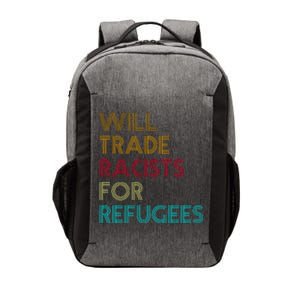 Trade Racists For Refugees Funny Political Vector Backpack