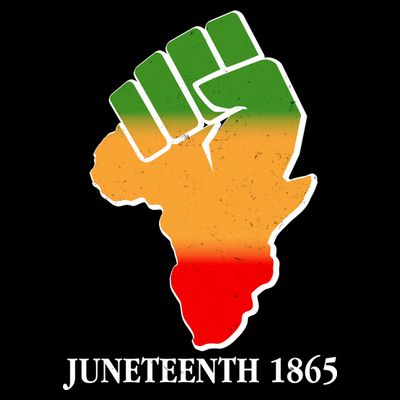 Traditional African Colors Protest Fist Juneteenth T-Shirt