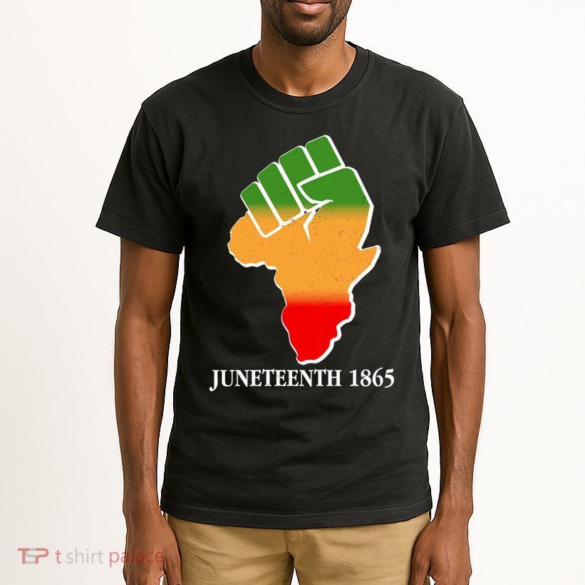Traditional African Colors Protest Fist Juneteenth Tall T-Shirt